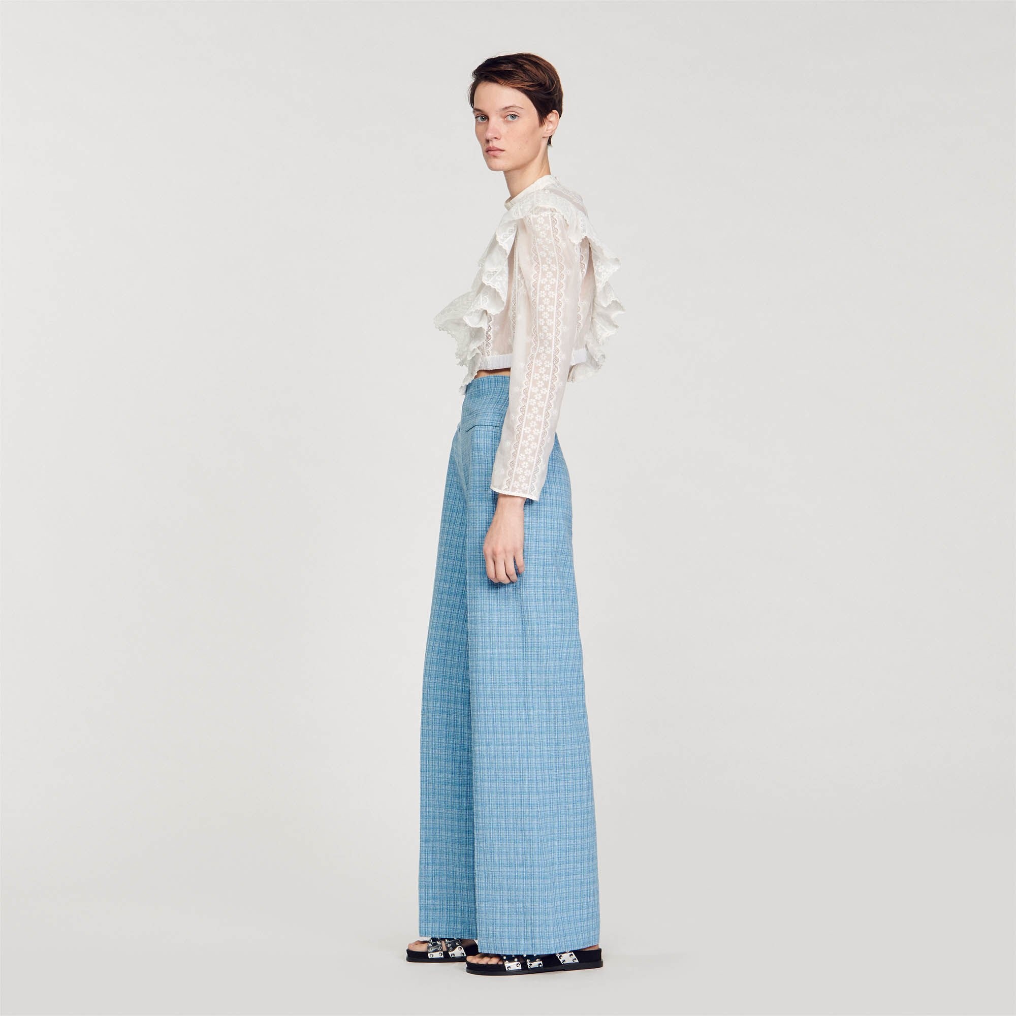 BRODERIE ANGLAISE CROP TOP - 7