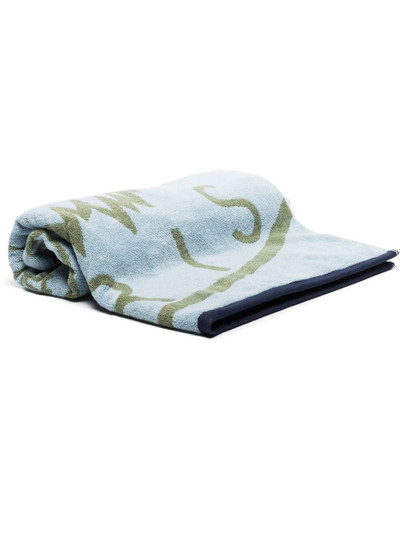 KENZO Tiger Head motif towel outlook