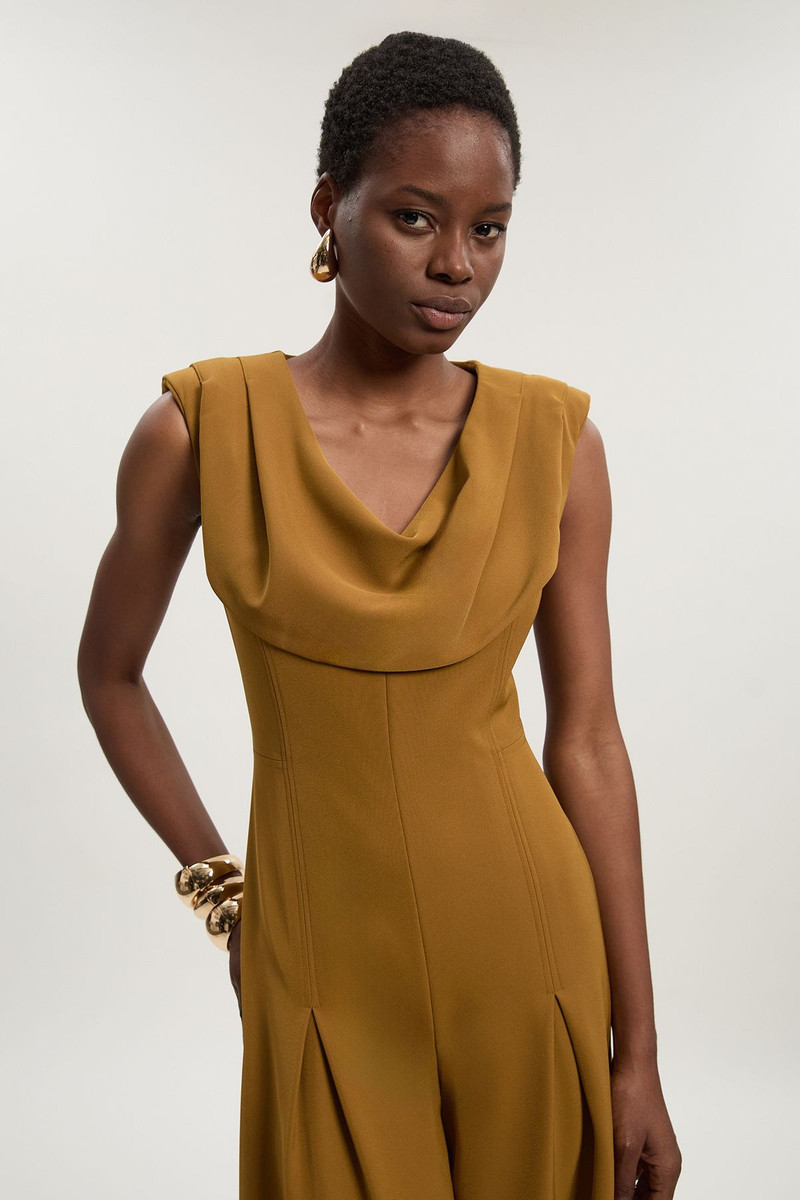 KAREN MILLEN Tailored Drape Wide Leg Jumpsuit outlook