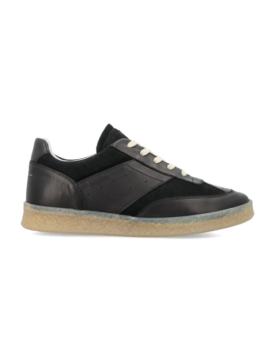 ☆関税込☆MM6 Maison Margiela★Low-top sneaker★スニーカー★ MM6 Maison Margiela 6 Court low-top Sneakers | Black | FARFETCH