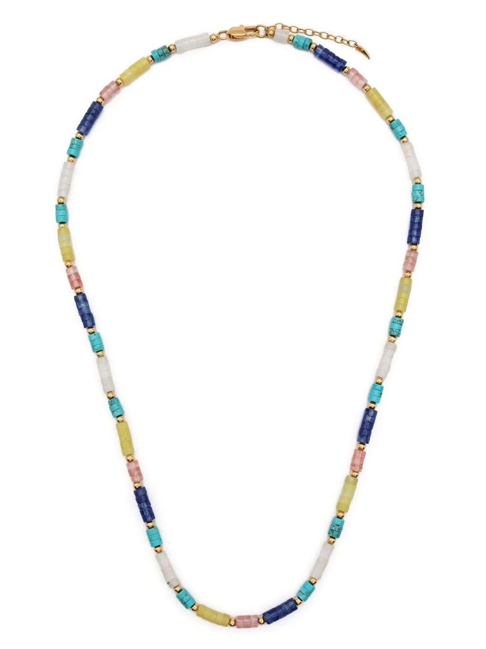 beaded gemstone necklace - 1