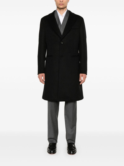 EMPORIO ARMANI felted coat outlook