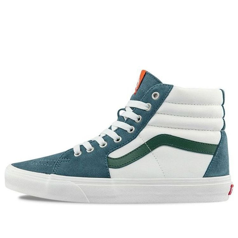 밴 SK8-HI 코지 스케이트 보드 신발 Unisex 화이트 그린 VN0A5JMJBLG - 1