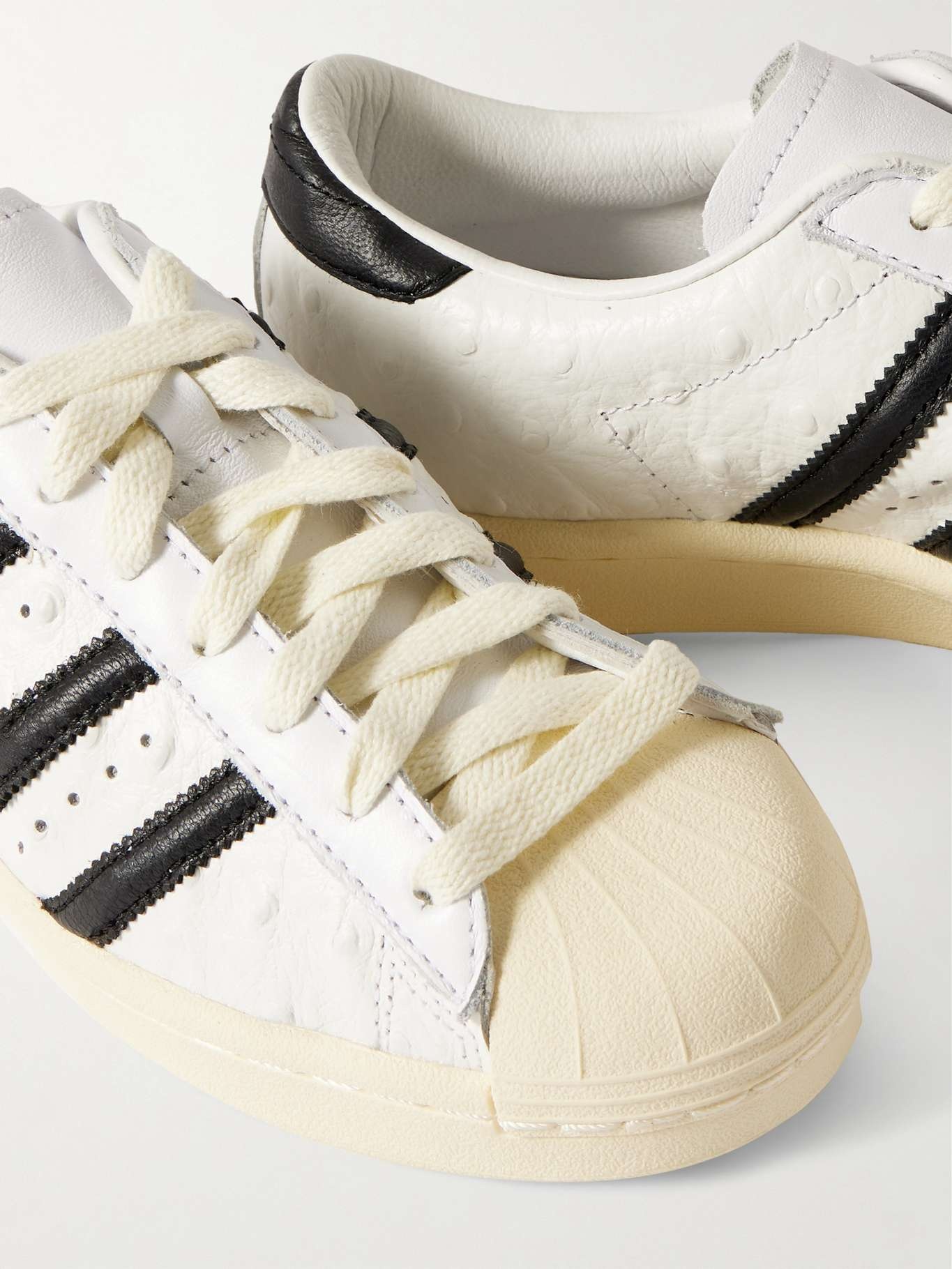 Superstar Vintage ostrich-effect leather sneakers White - 4