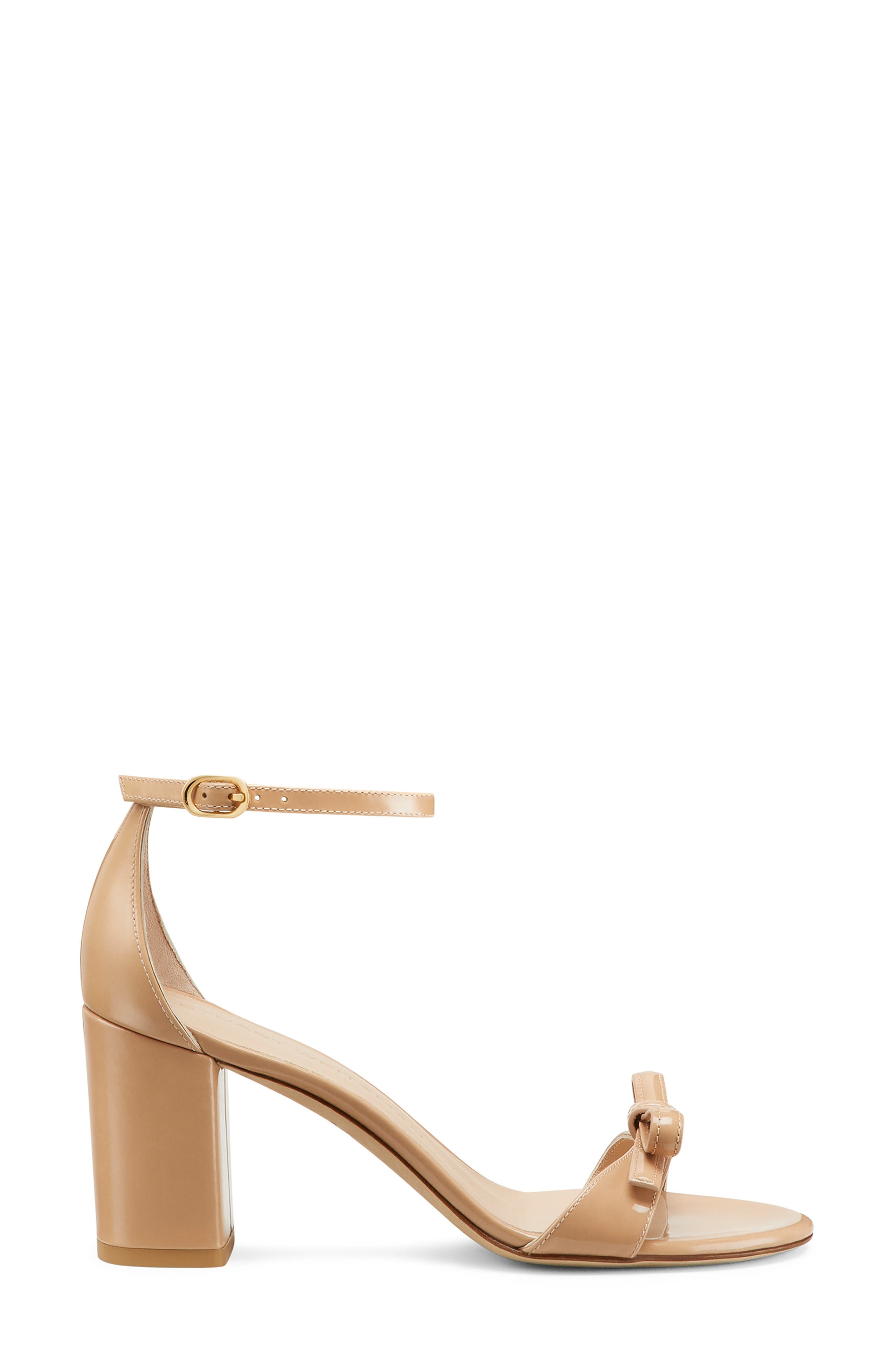 Stuart Weitzman Nudist Felicity Block 75 Sandal in Adobe at Nordstrom - 2