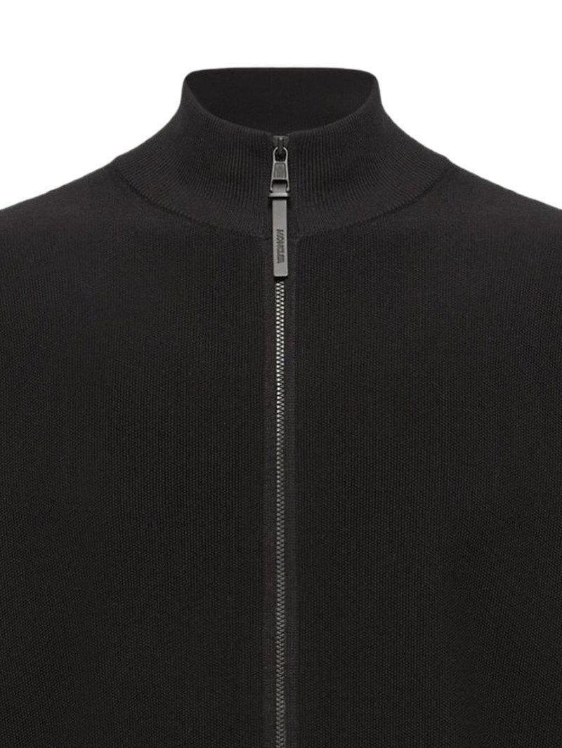 Moncler zip-up knitted sweater outlook