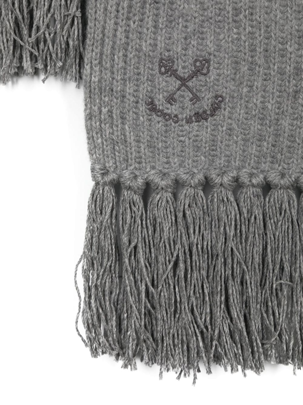 ribbed-knit wool scarf - 3
