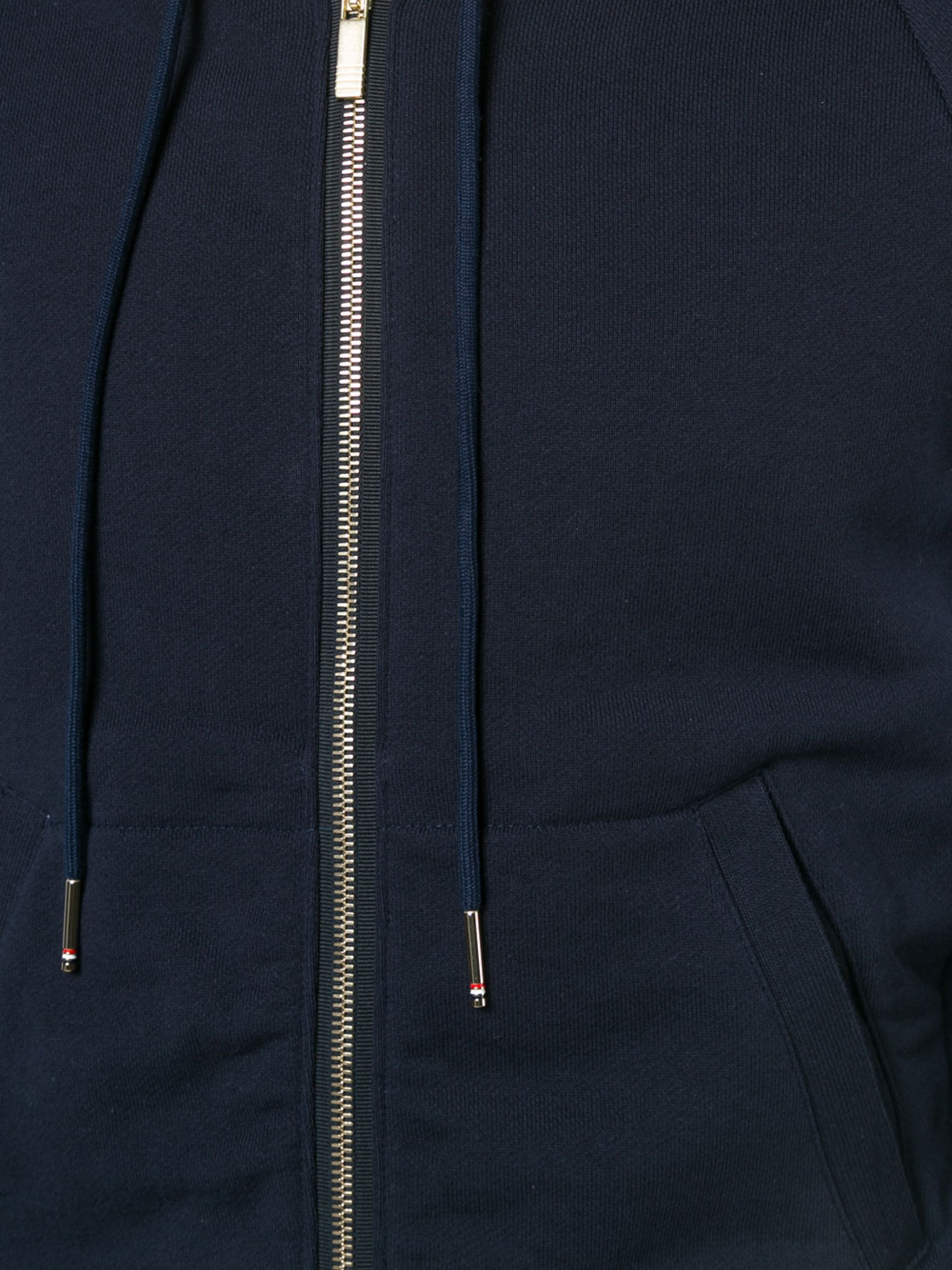 4-Bar jersey zip-up hoodie - 5