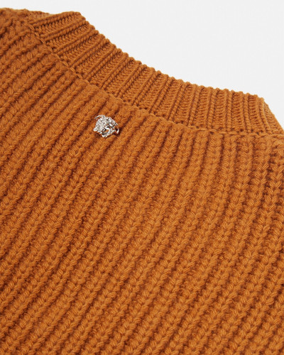 VERSACE Distressed Knit Crop Top outlook