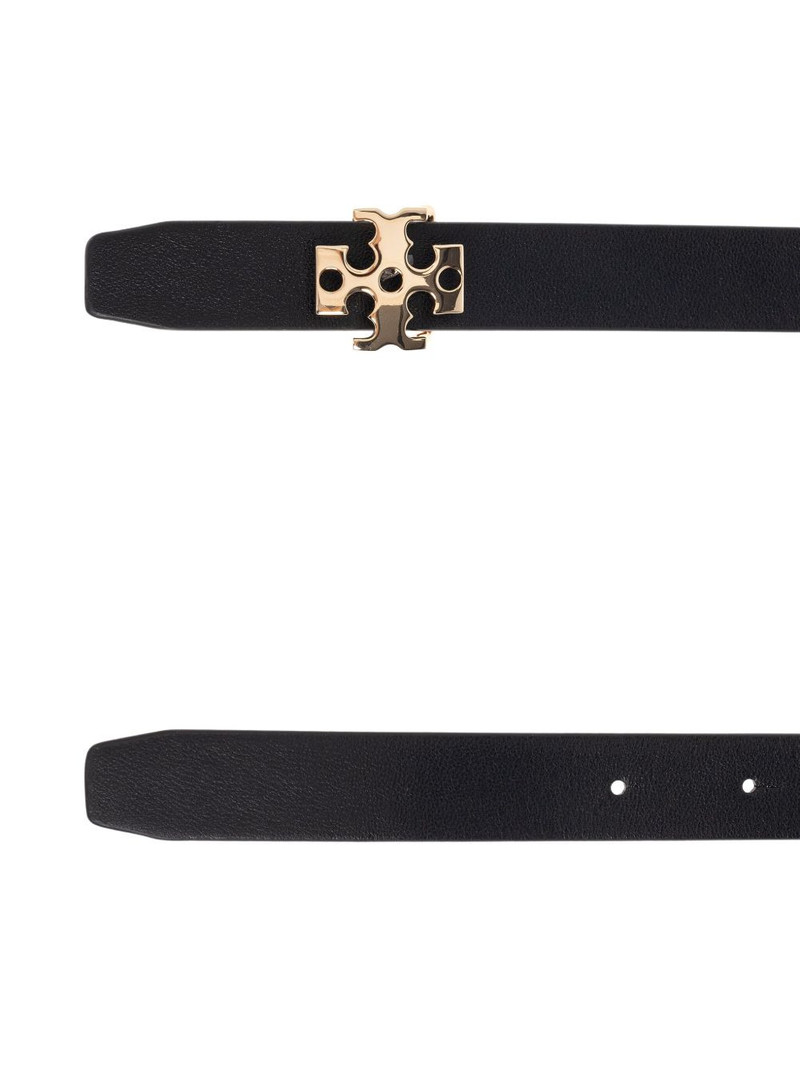logo-buckle leather belt 3