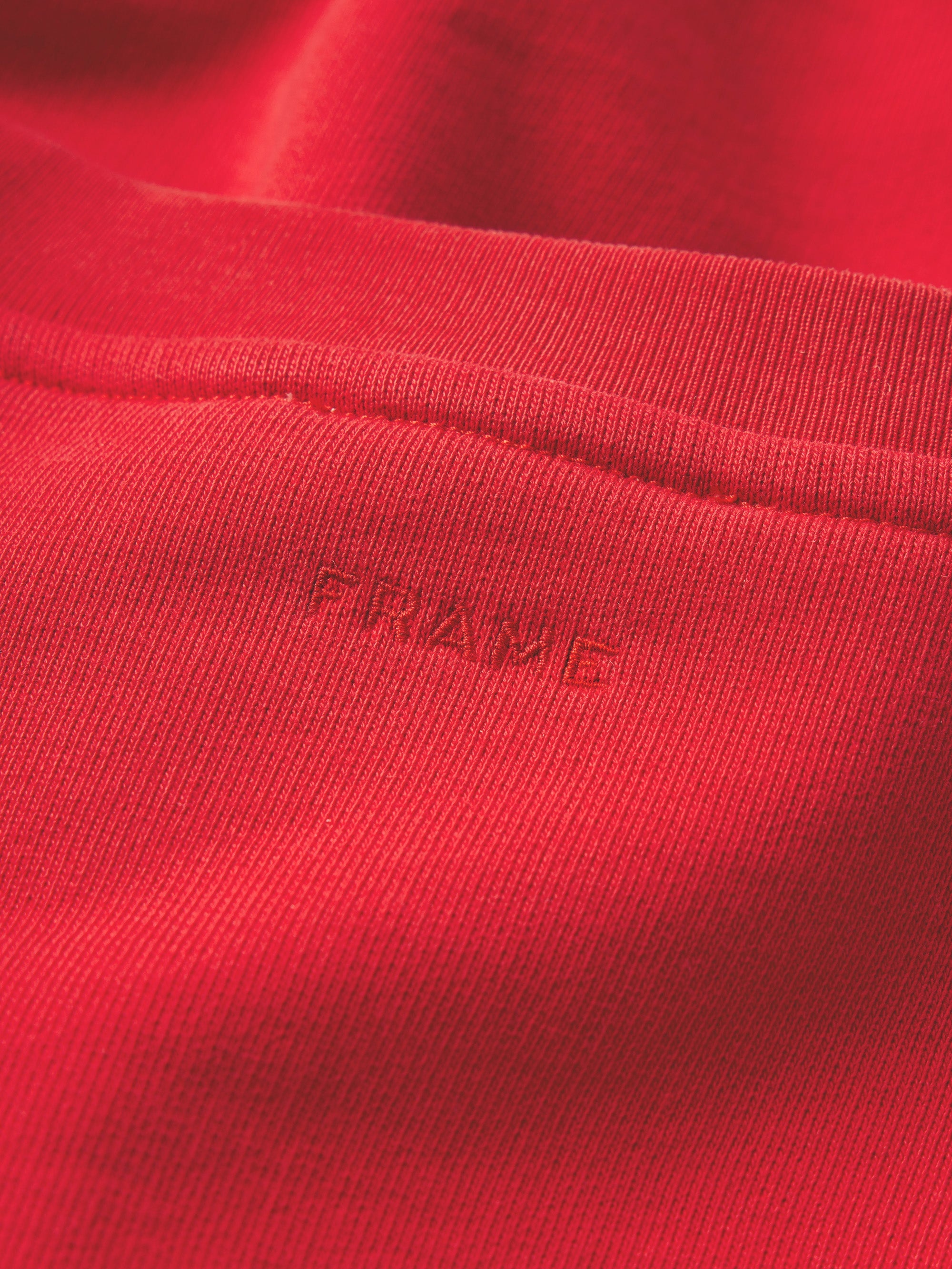 Ritz Unisex Tonal Logo Crewneck in Red - 6