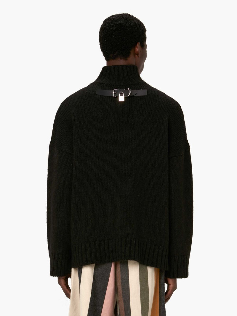 LEATHER PATCH POCKET JUMPER 3