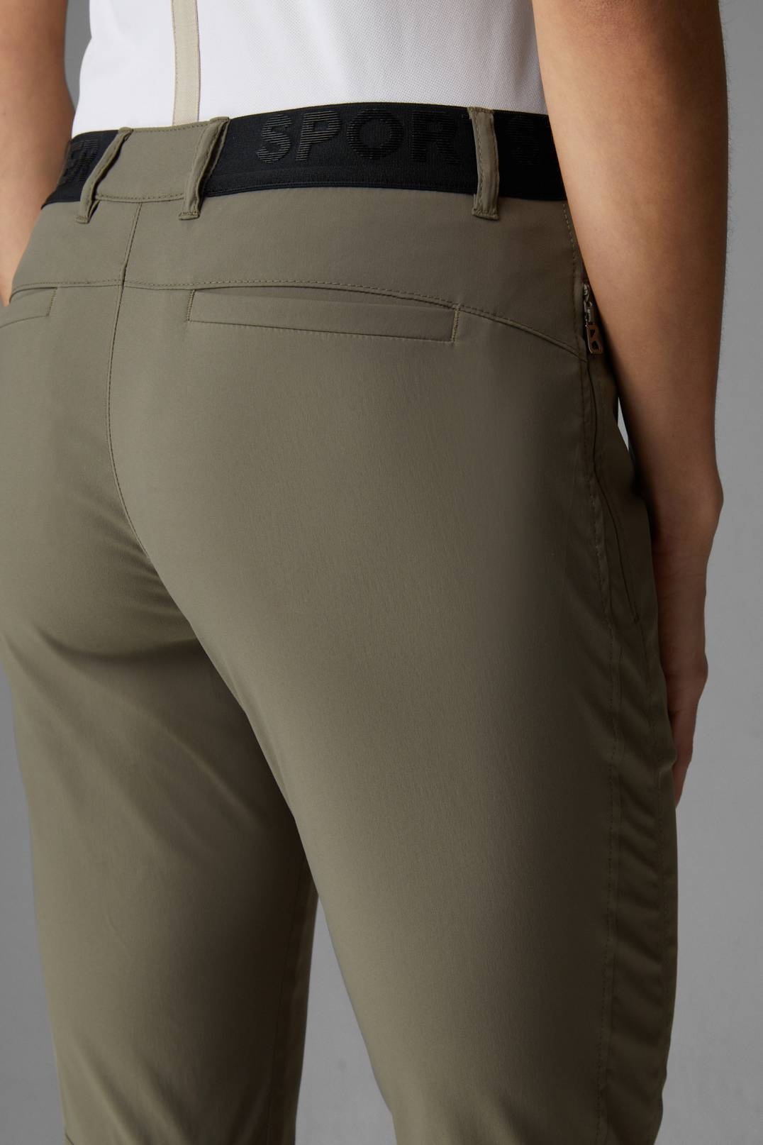 TESJA FUNCTIONAL CHINOS IN OLIVE GREEN - 5
