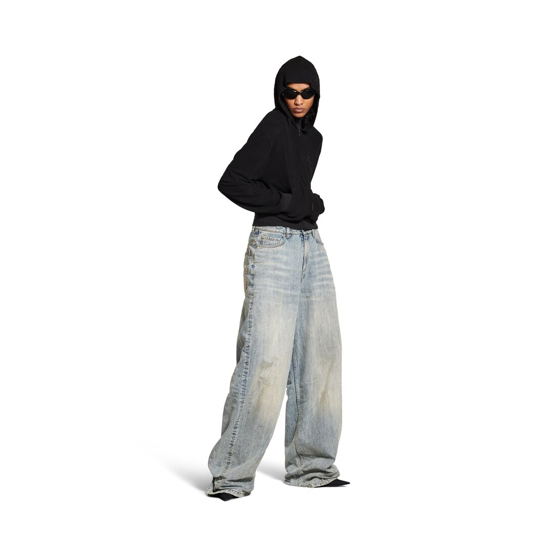 Men's Pull-up Pants in Blue - 2