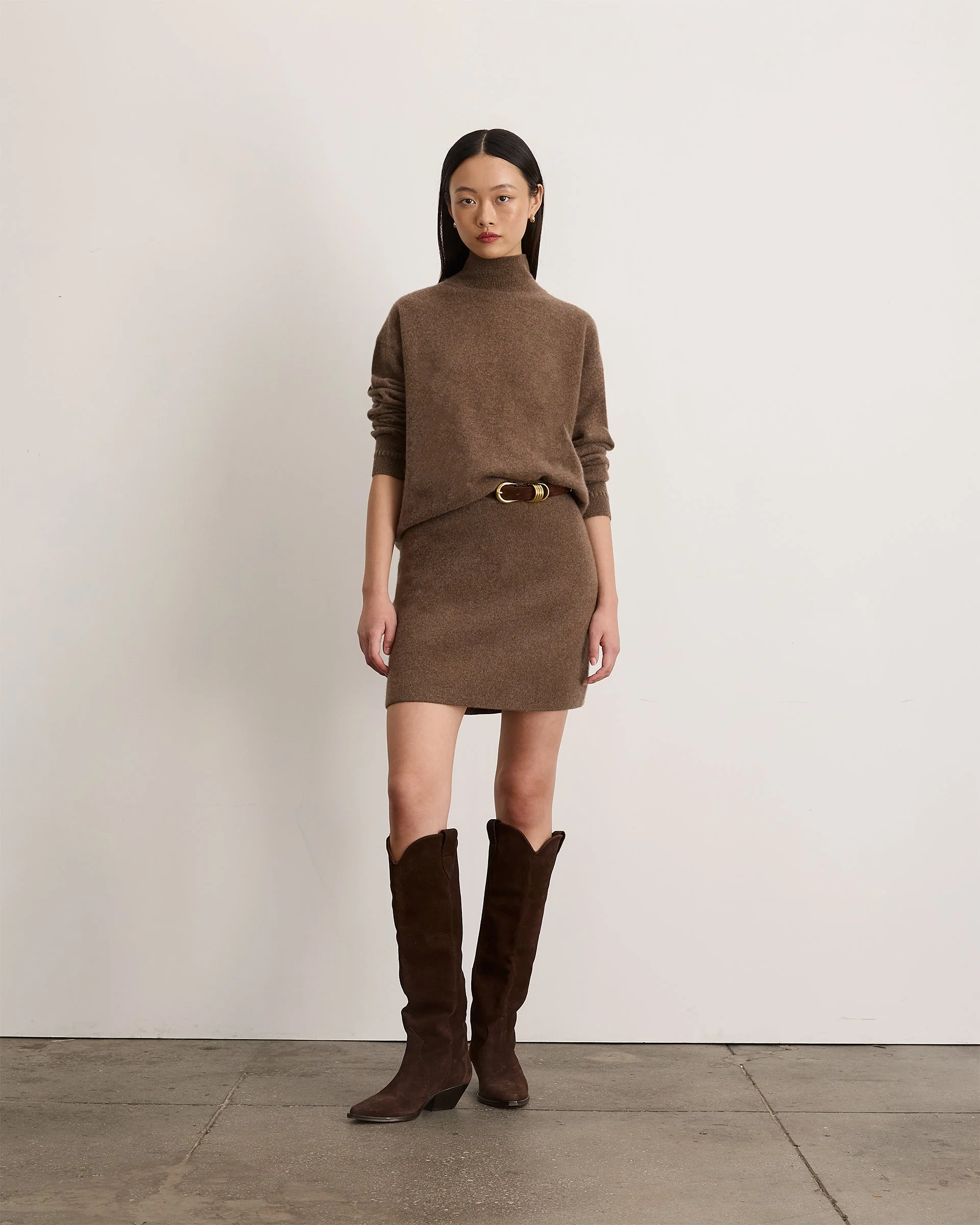 RHODES CASHMERE SKIRT - 1