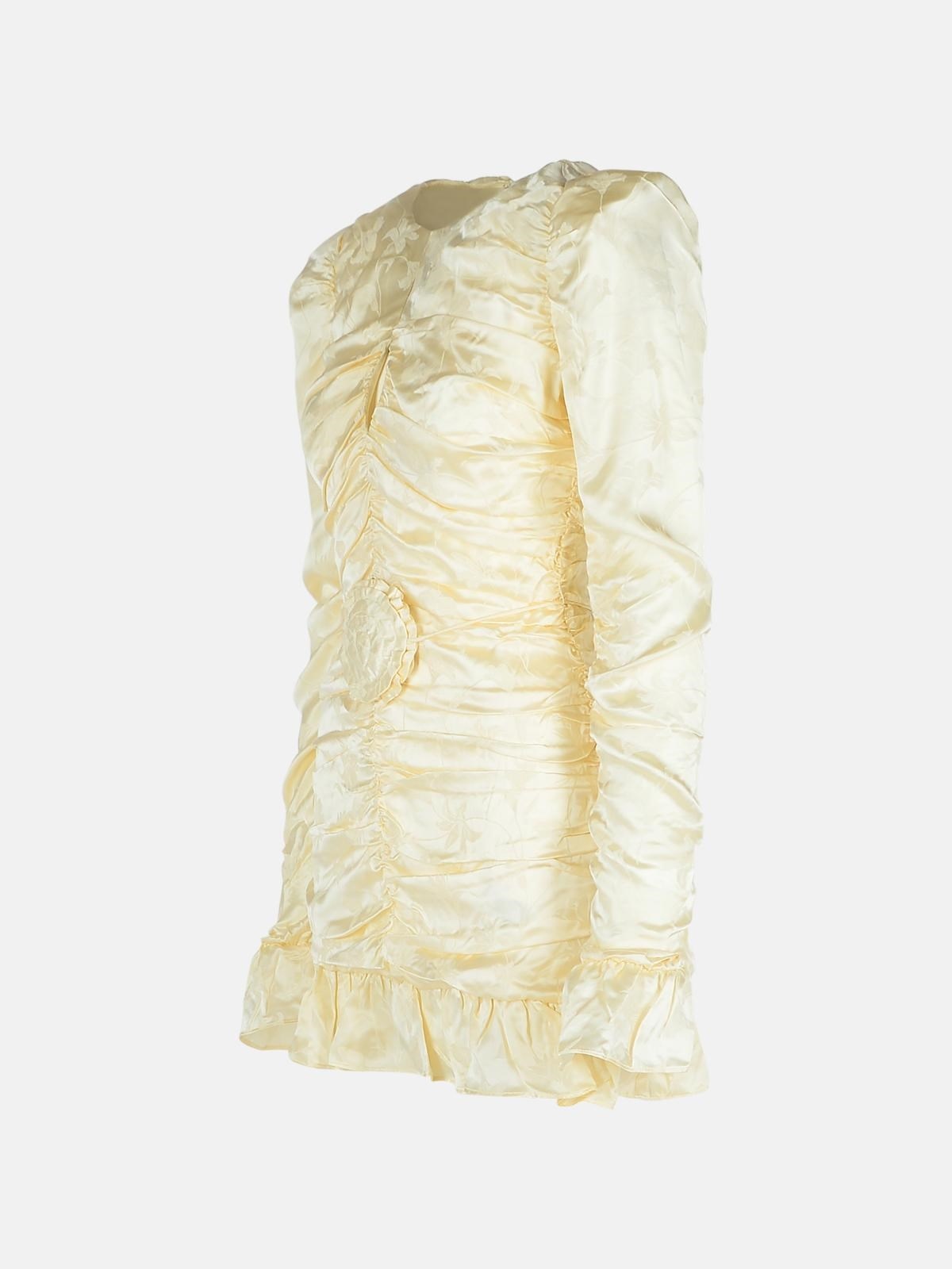 IVORY SILK DRESS - 2