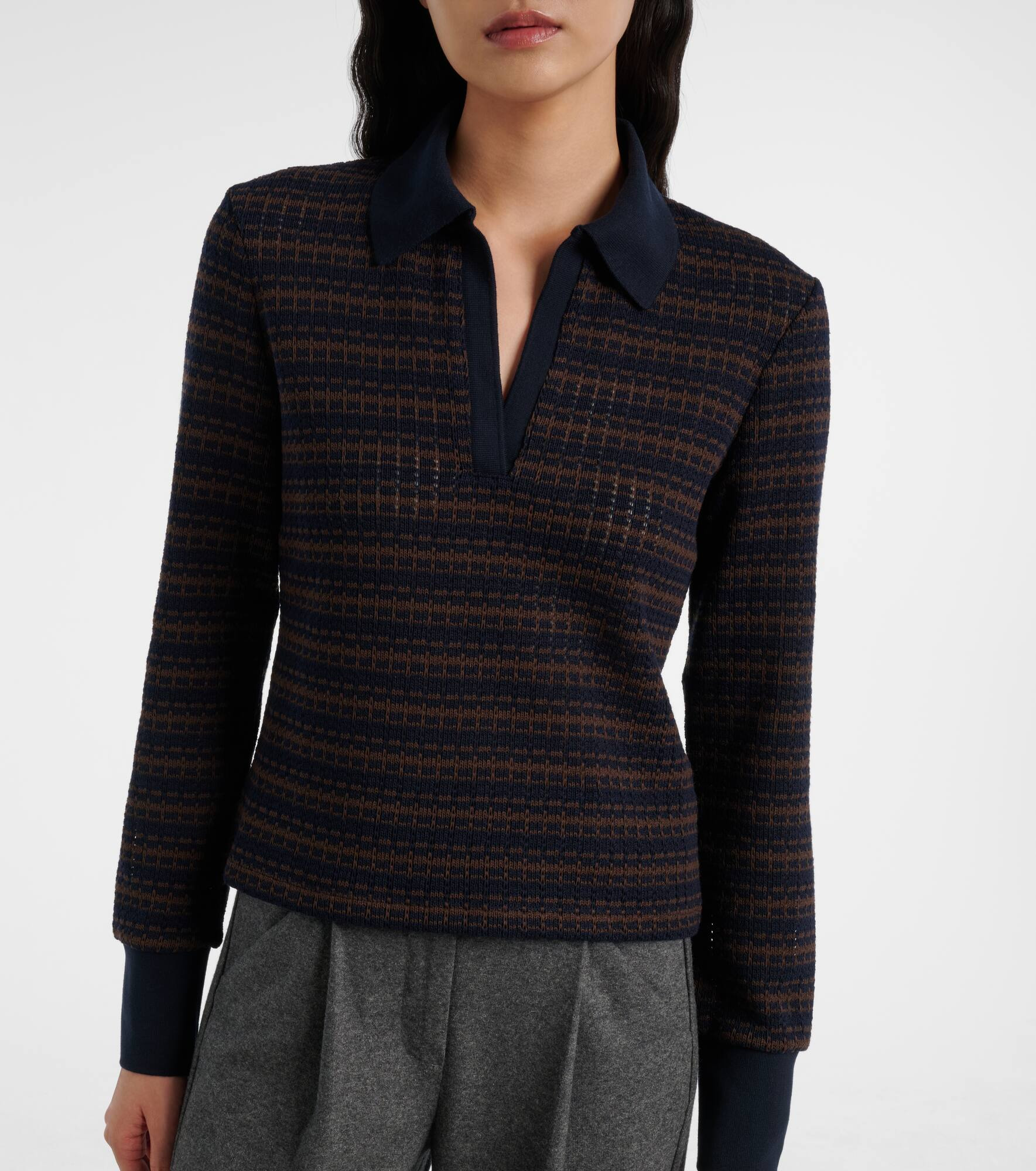 Kamal striped polo sweater - 6