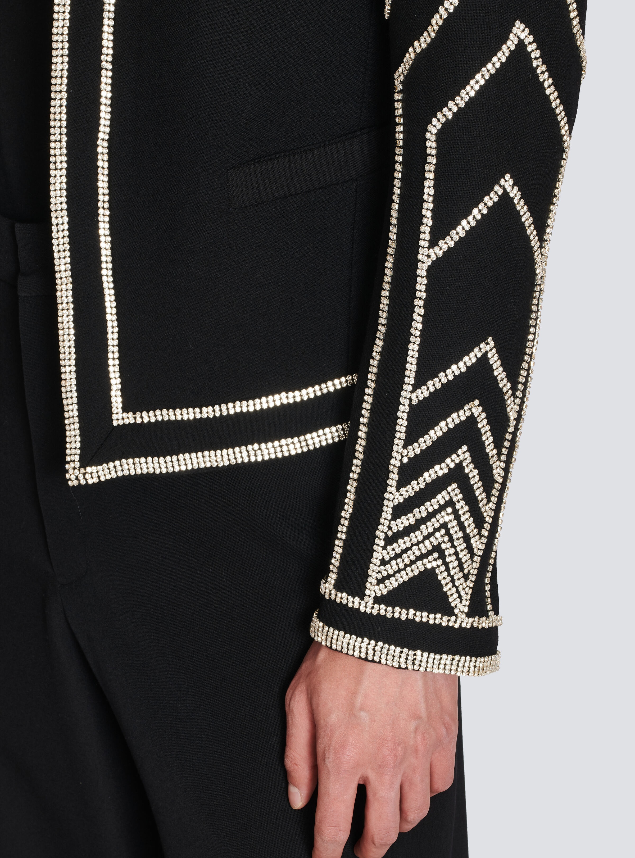 Embroidered wool jacket - 9
