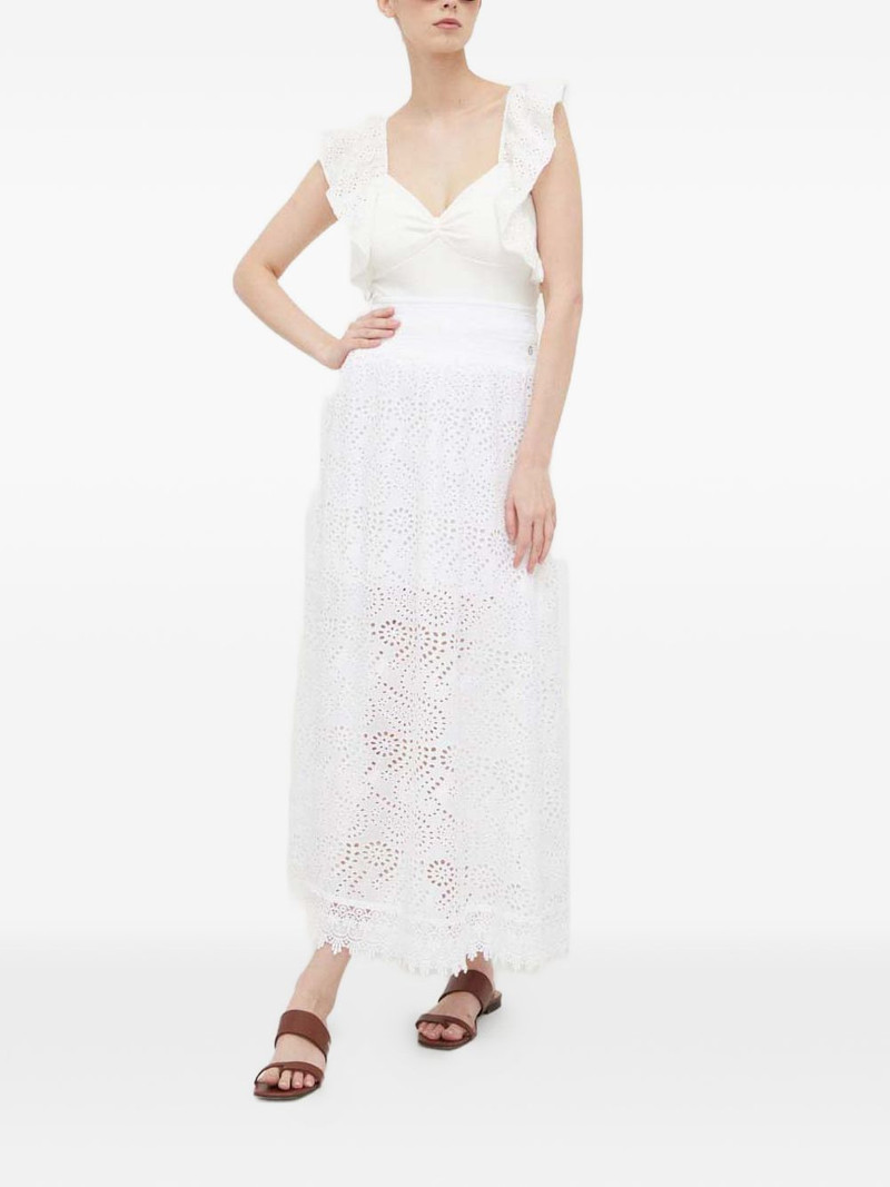 GUESS USA broderie anglaise lace skirt outlook