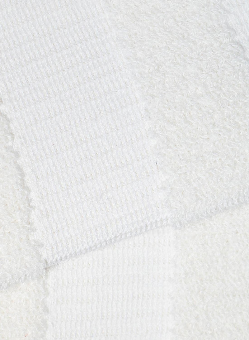 Nigel Cabourn Kinari Tokyo Cotton Face Pile Crew Sock in Off White outlook