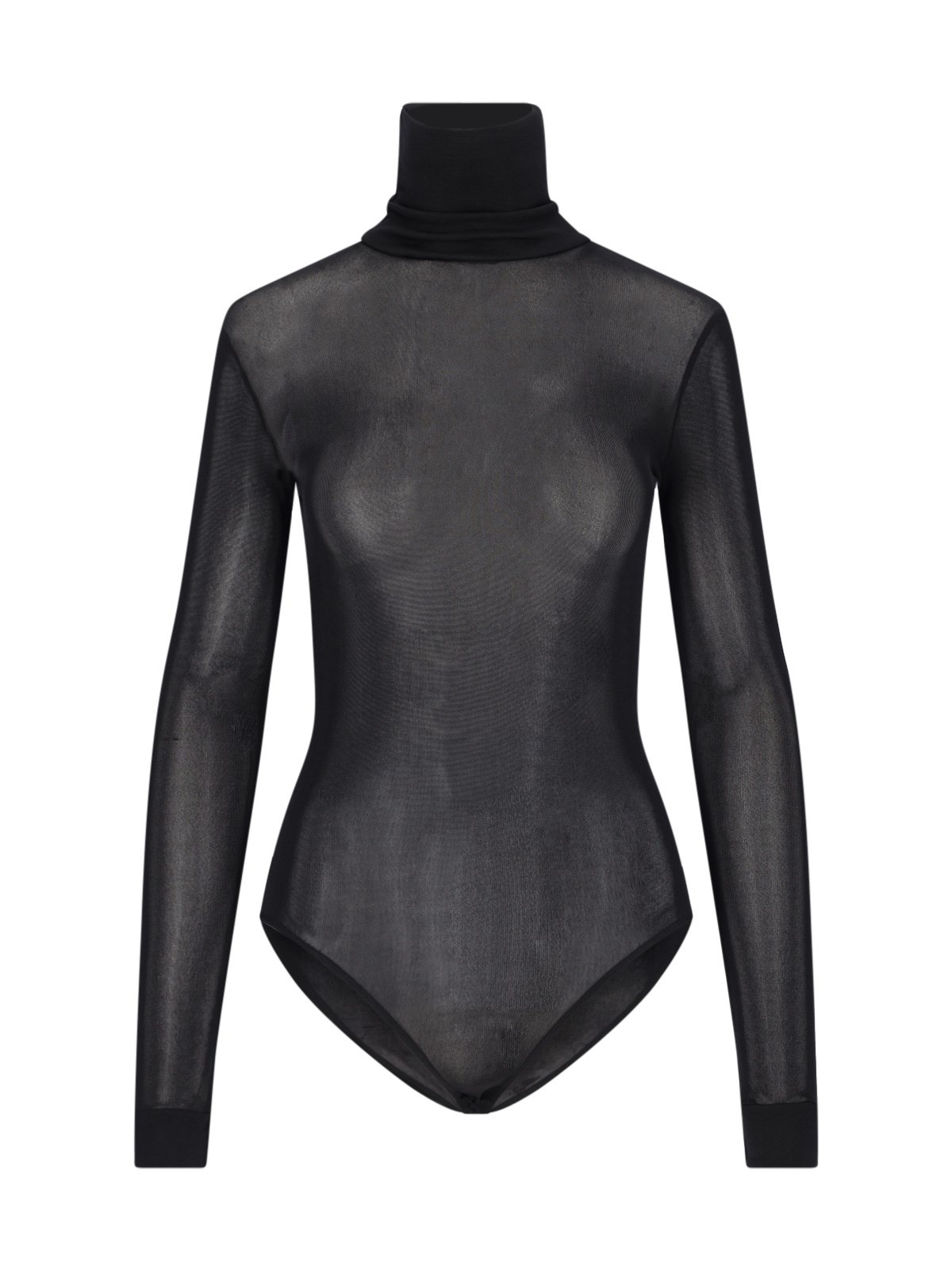 TRANSPARENT TURTLENECK BODYSUIT - 1