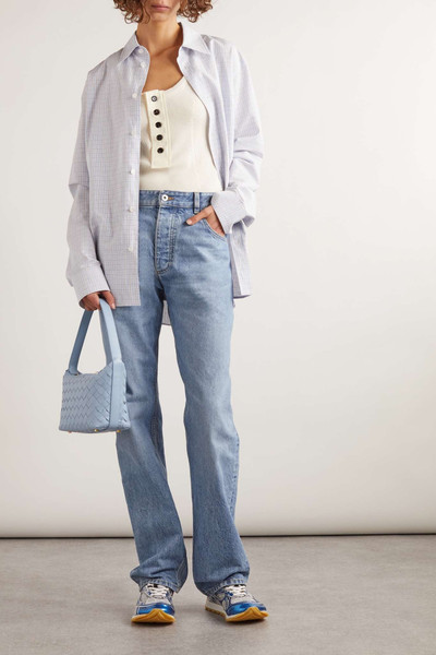 Bottega Veneta Checked cotton and linen-blend shirt outlook