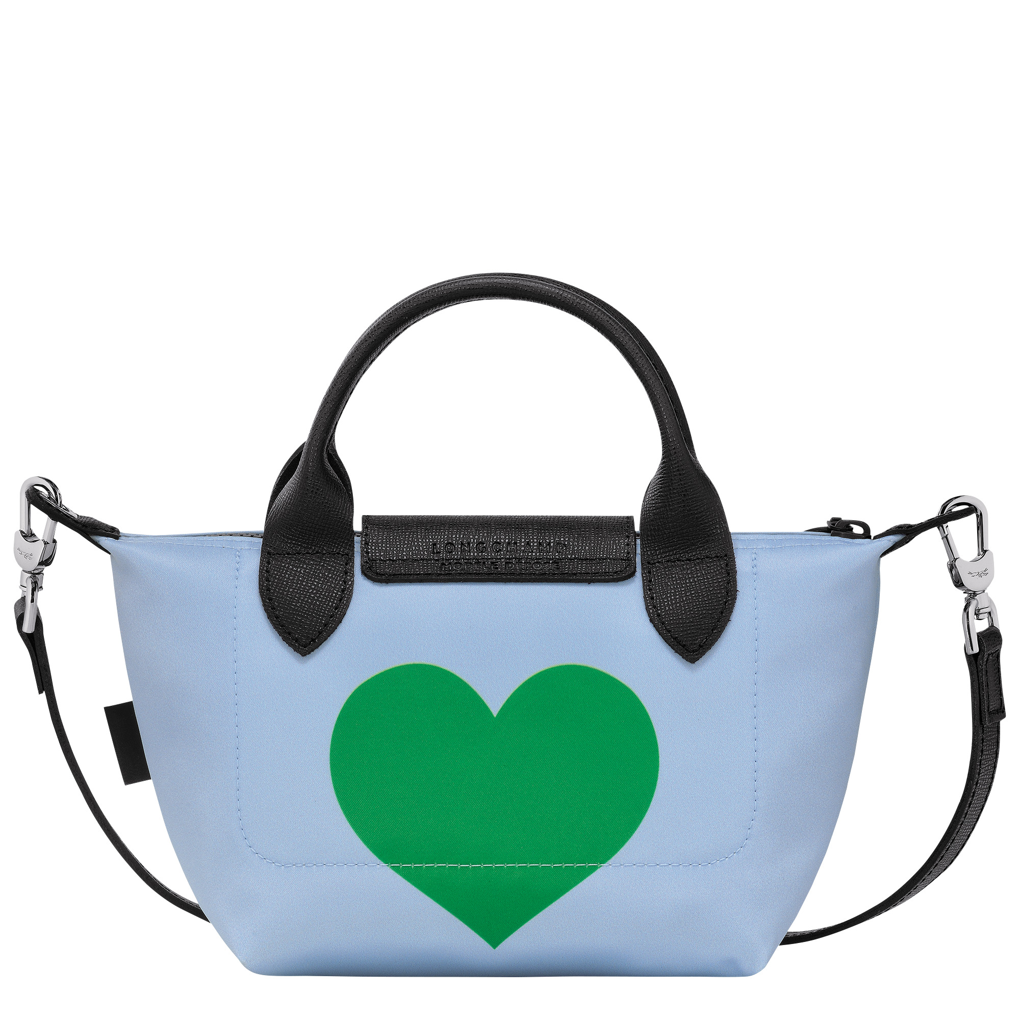 Le Pliage Collection XS Handbag Sky Blue/Lawn - Canvas - 4