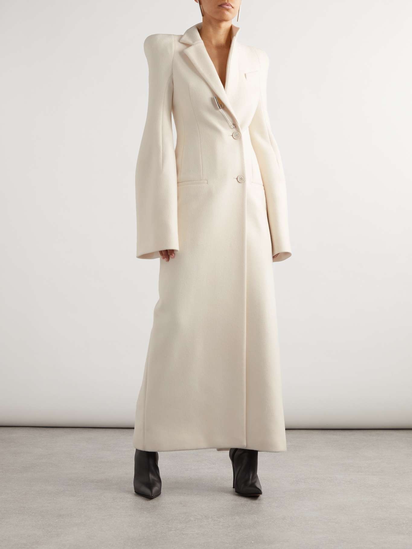 Wool-crepe coat - 2