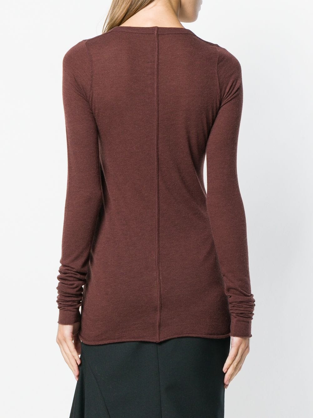 deep U-neck jumper - 4