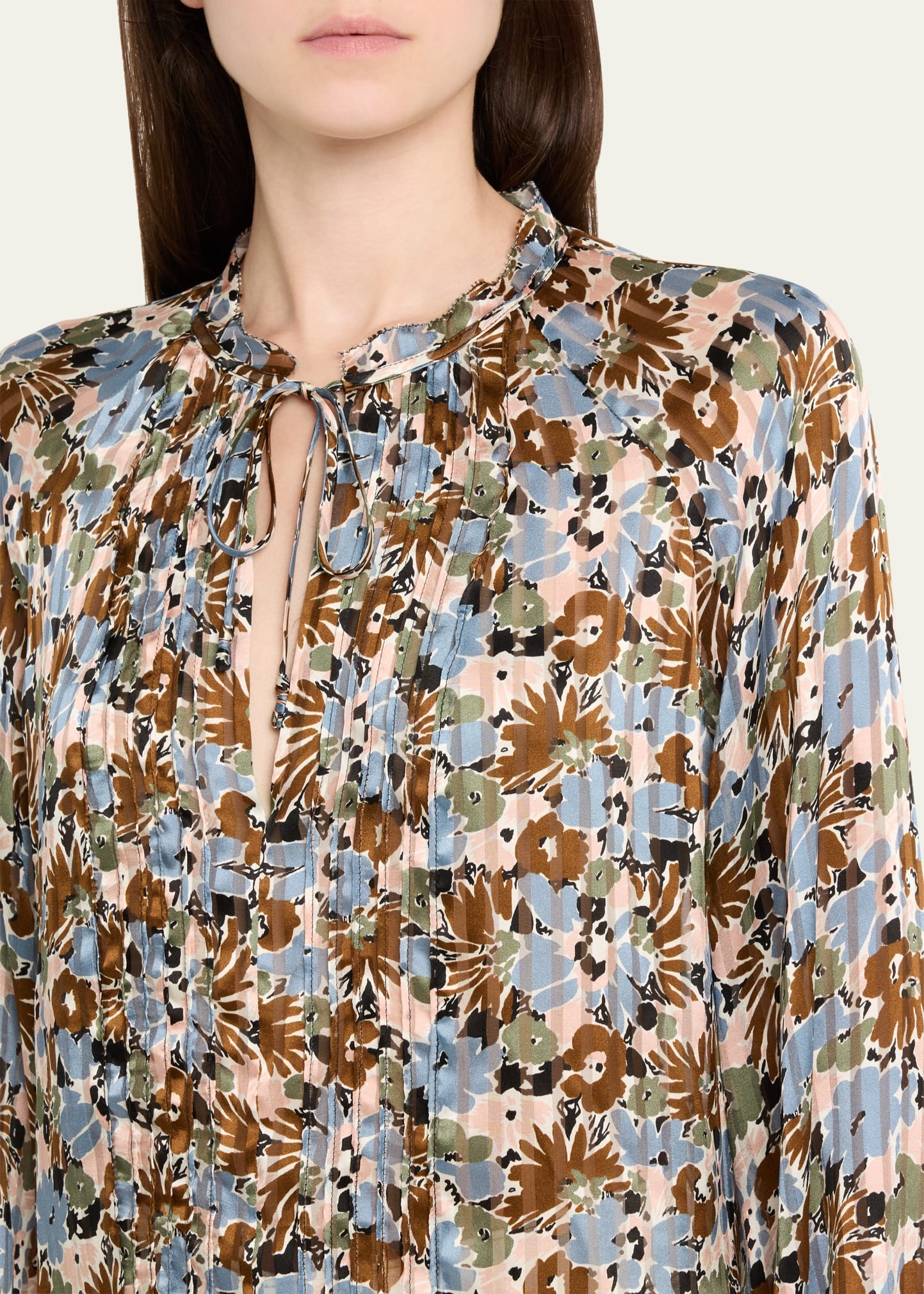Linds Floral Silk Blouse - 5