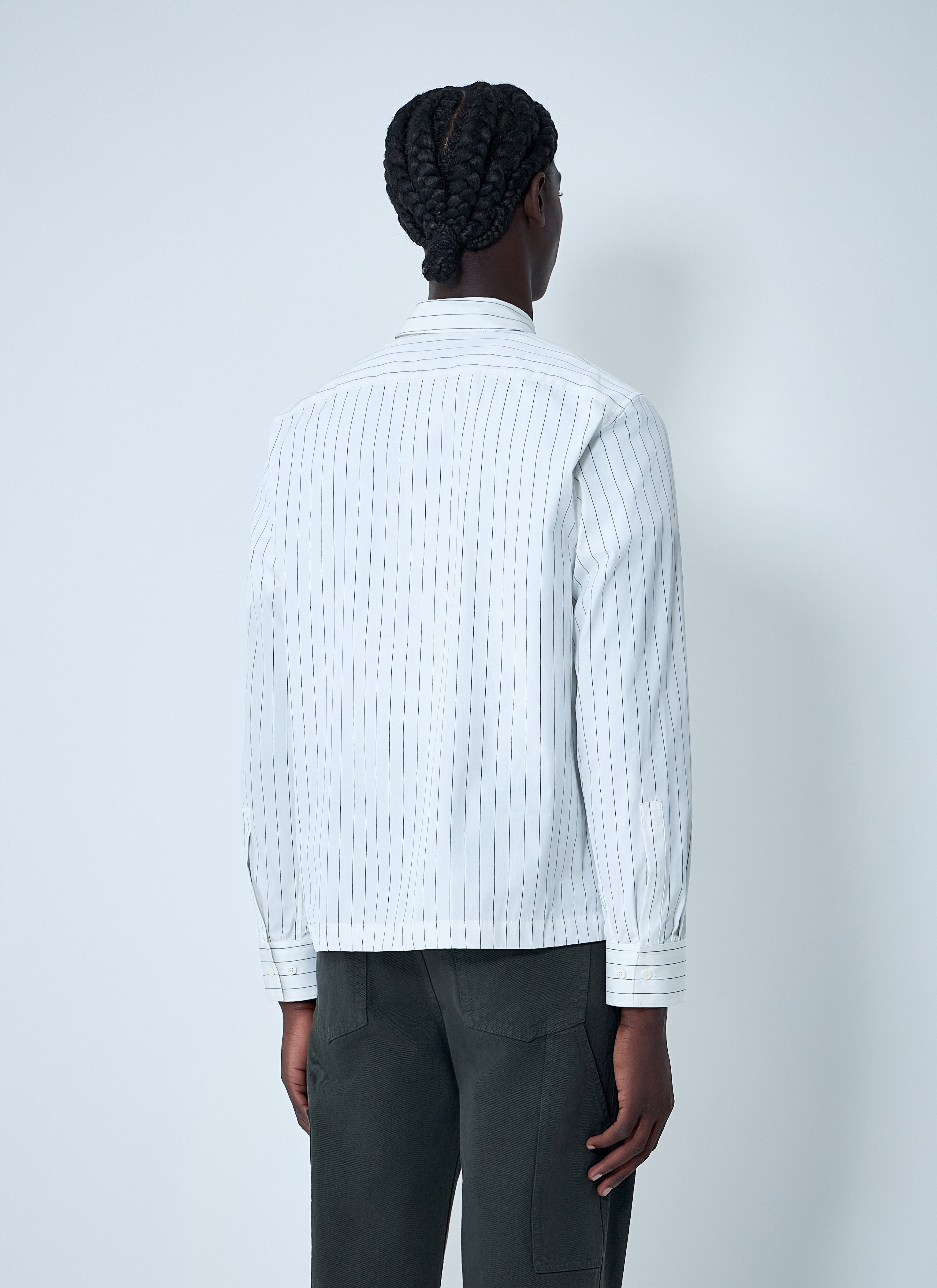 Dries Van Noten Men Stripe Button-Down Shirt - 4