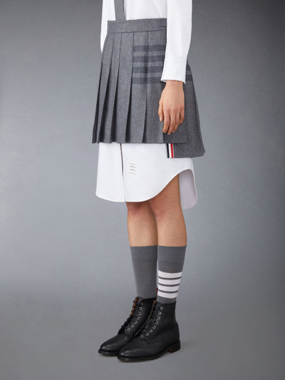 Thom Browne 4-Bar stripe pleated skirt outlook