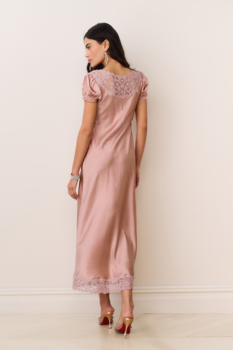 Taylis Satin Lace Maxi Dress 5