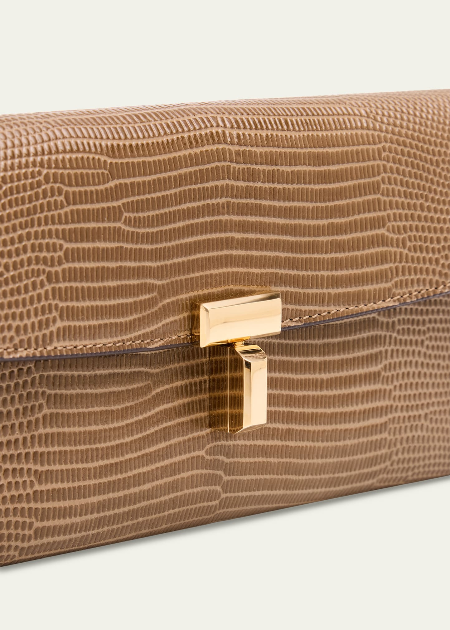 T-Lock Lizard-Embossed Leather Wallet - 5