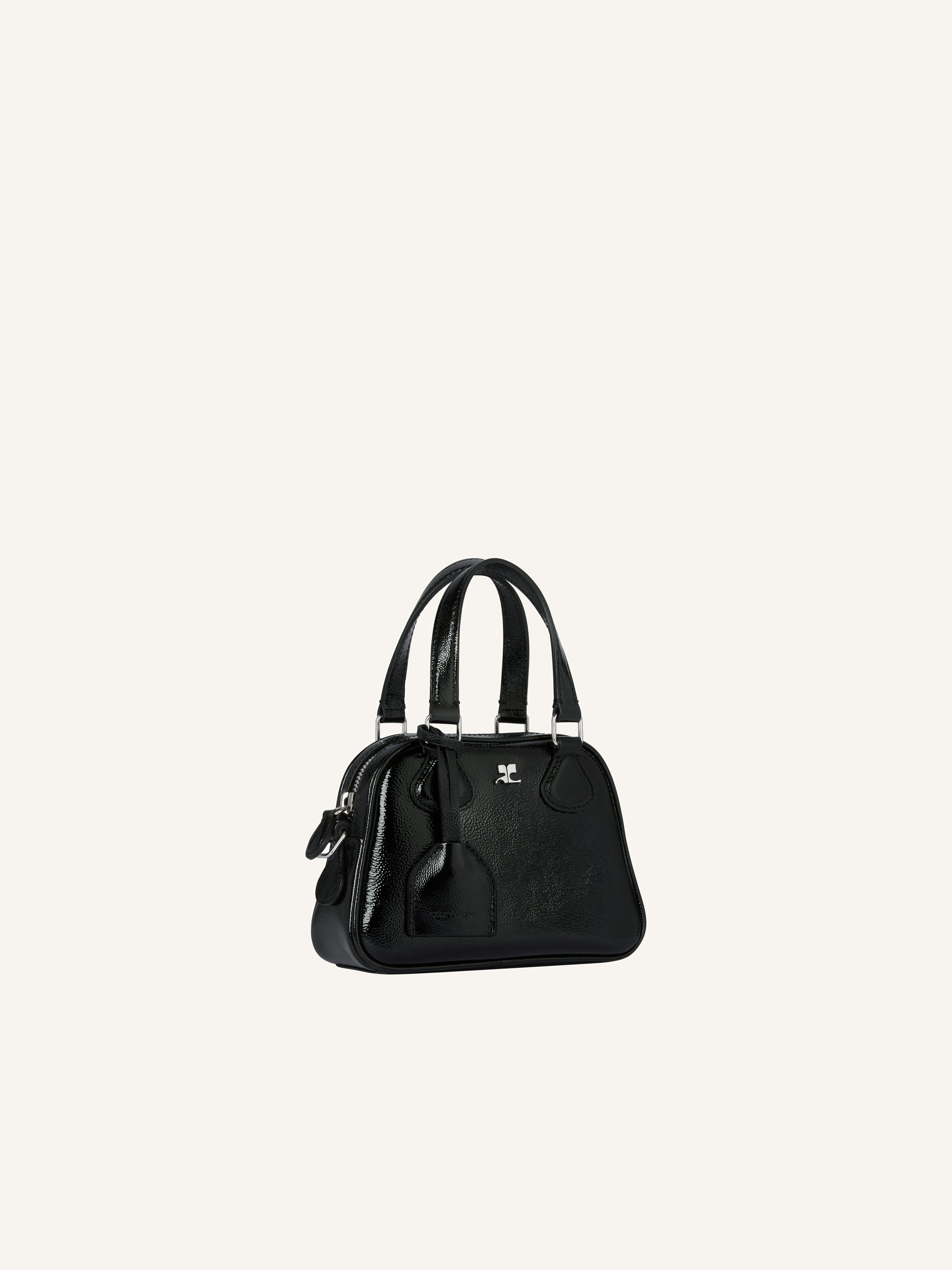 AC STUD NAPLACK LEATHER MINI BOWLING BAG - 2
