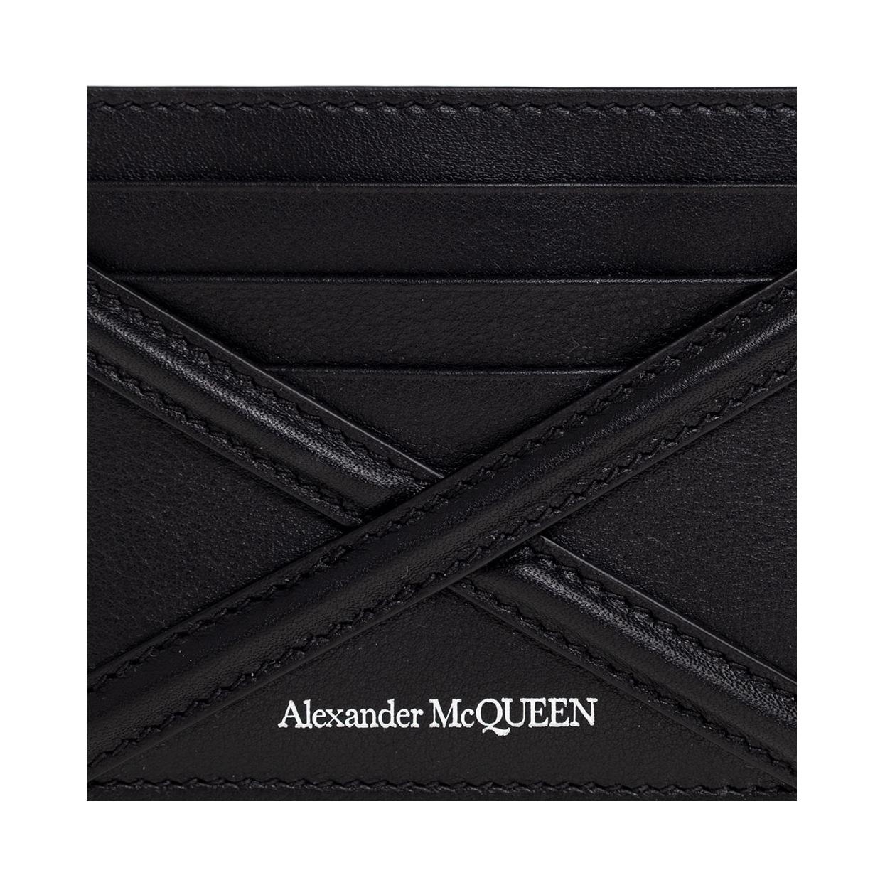Alexander McQueen Harness Card Holder 'Black' 726324-1AAD0-1000 - 3