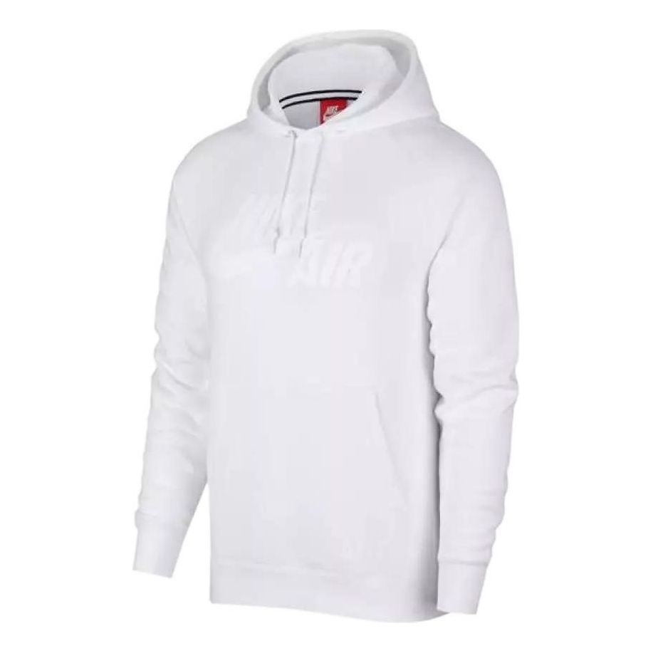 Nike logo long sleeves hoodie 'White' AH9876-100 - 1