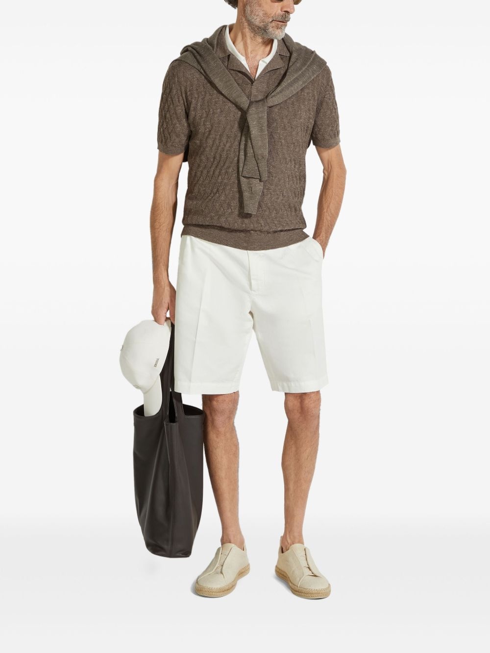 mélange polo shirt - 2