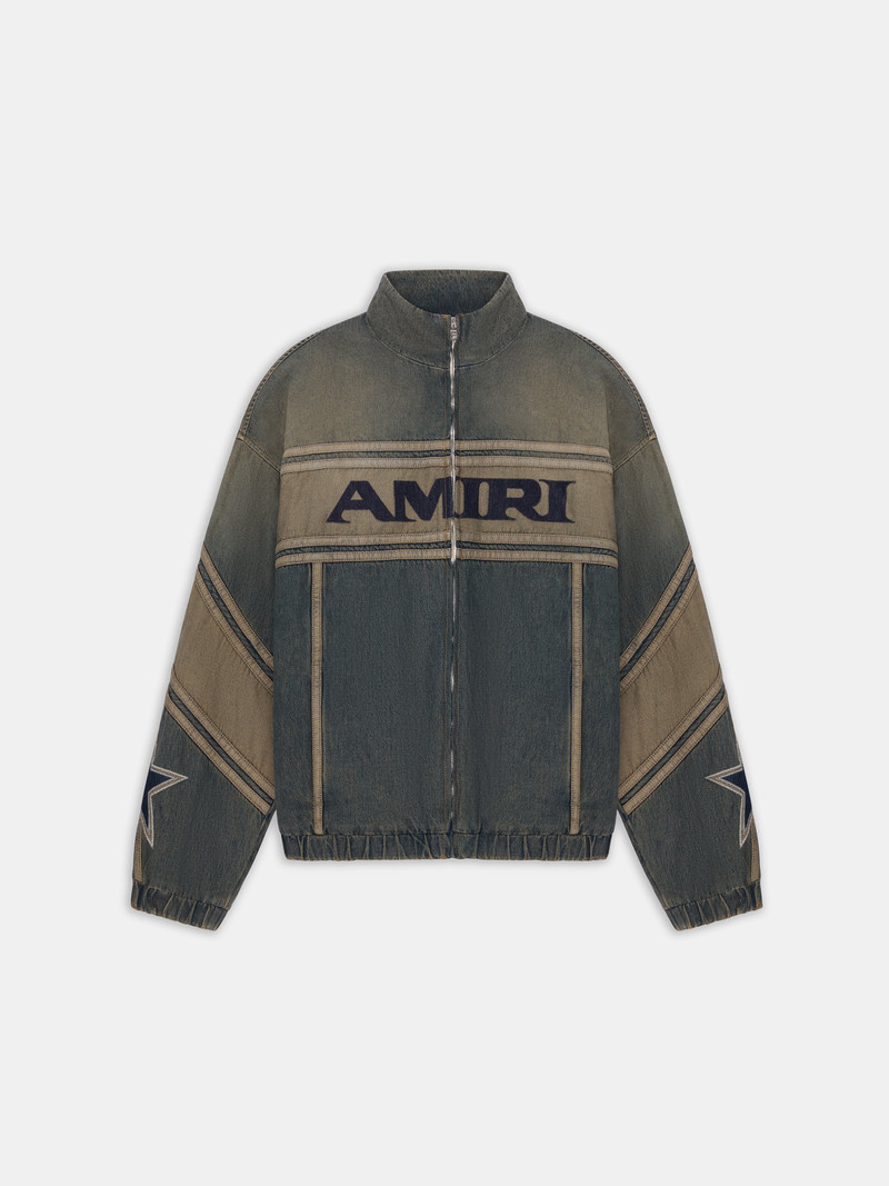 AMIRI SPORT DENIM TRACK JACKET 1