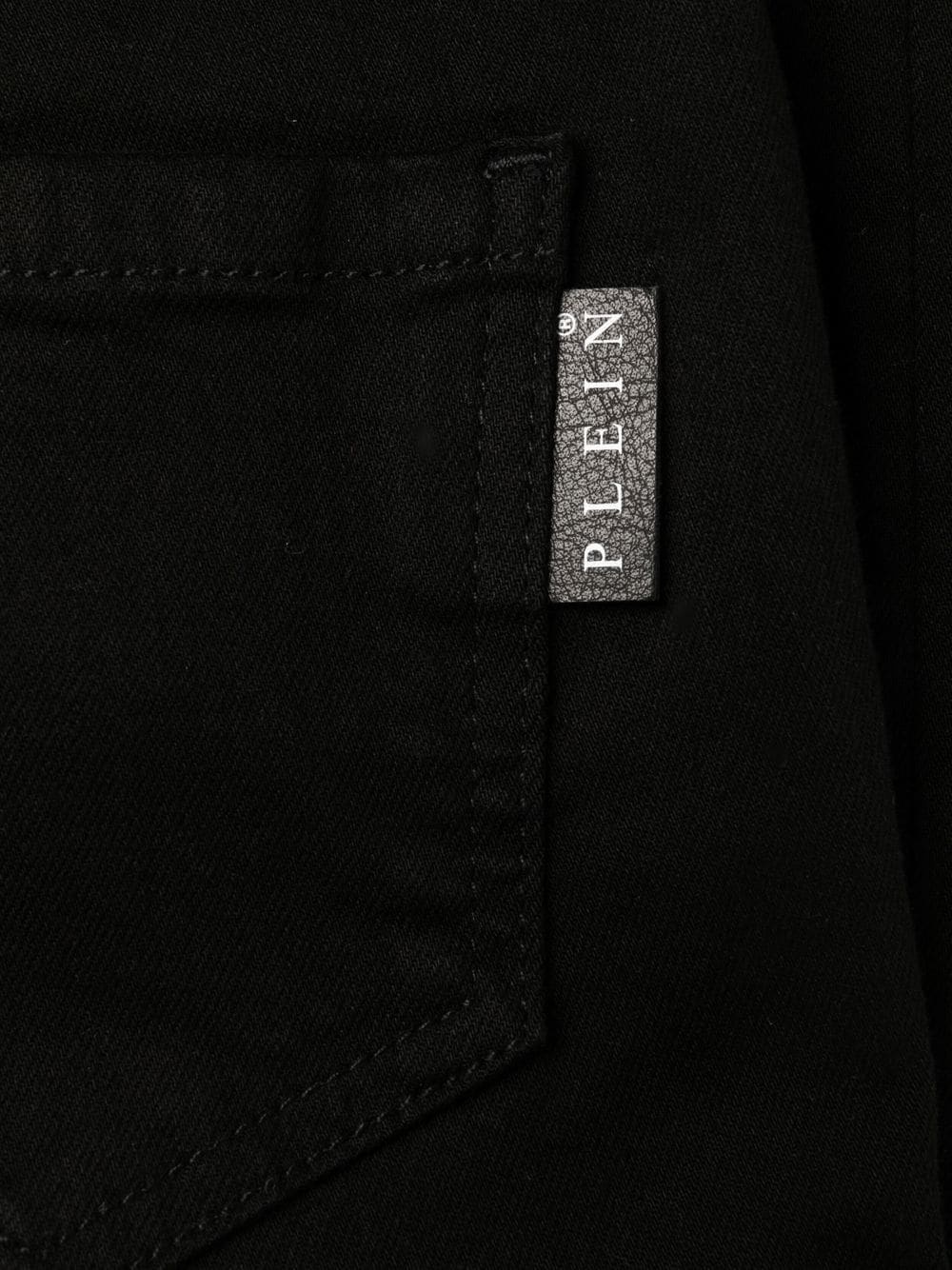 logo-embellished high-waist skinny jeans - 6