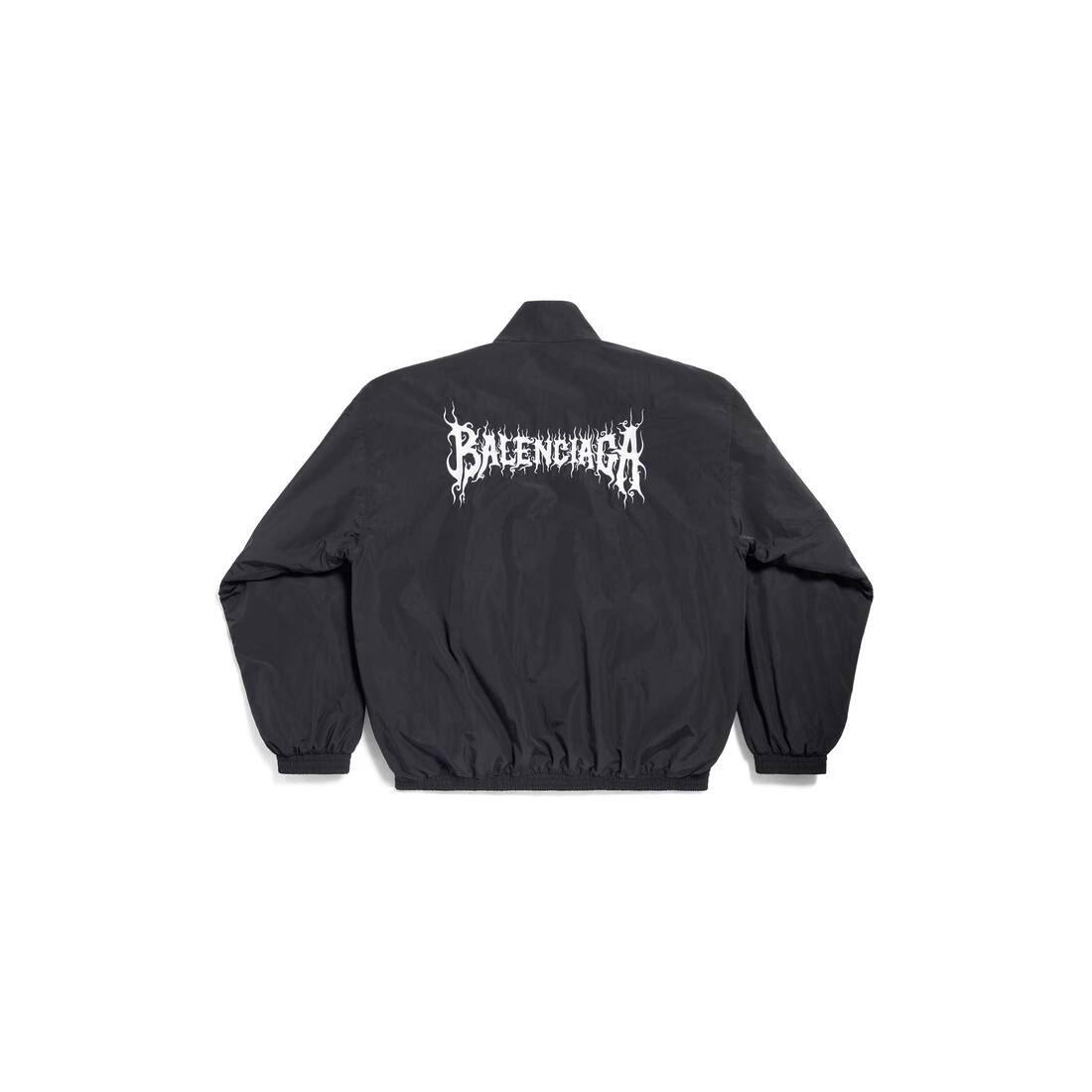 Diy Metal Outline Tracksuit Jacket in Black - 6