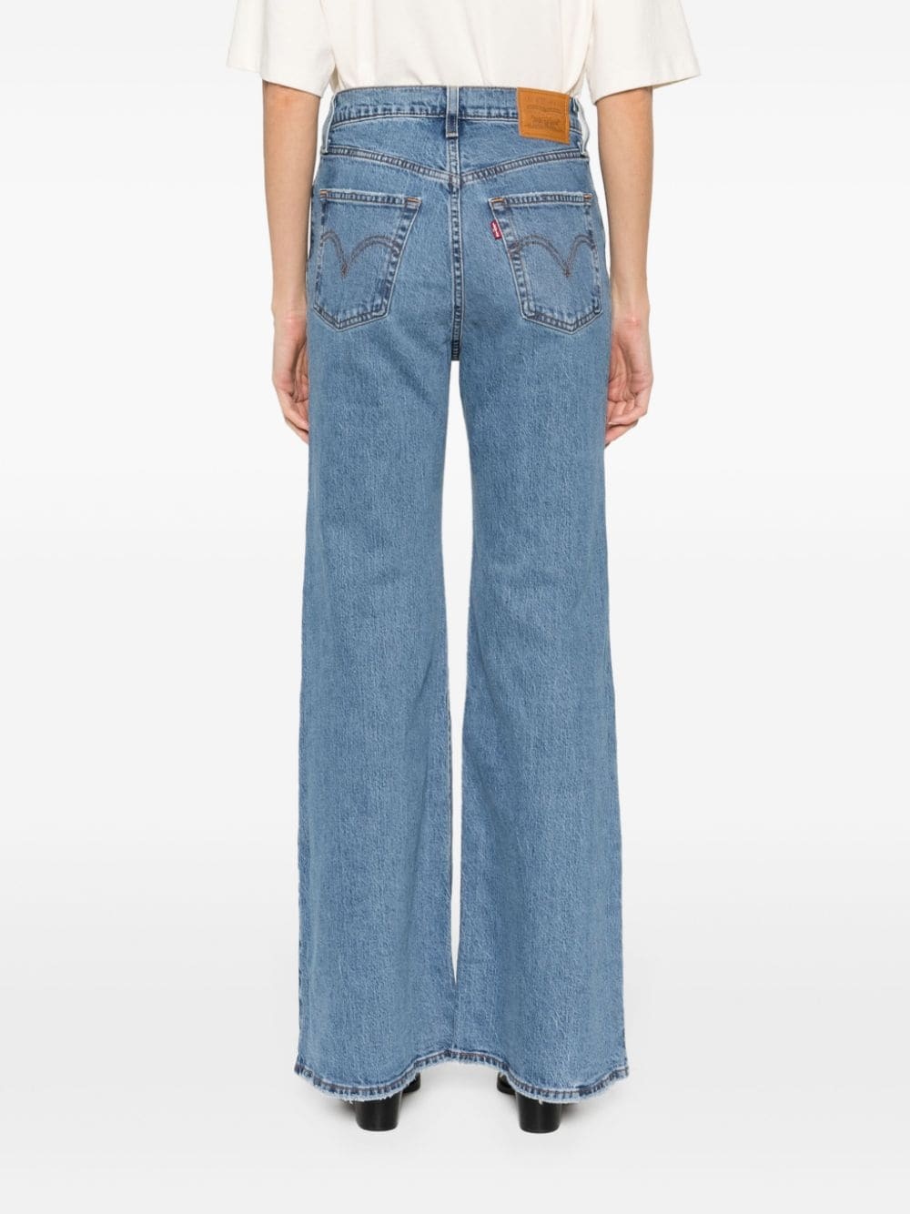 mid-rise flared jeans - 4