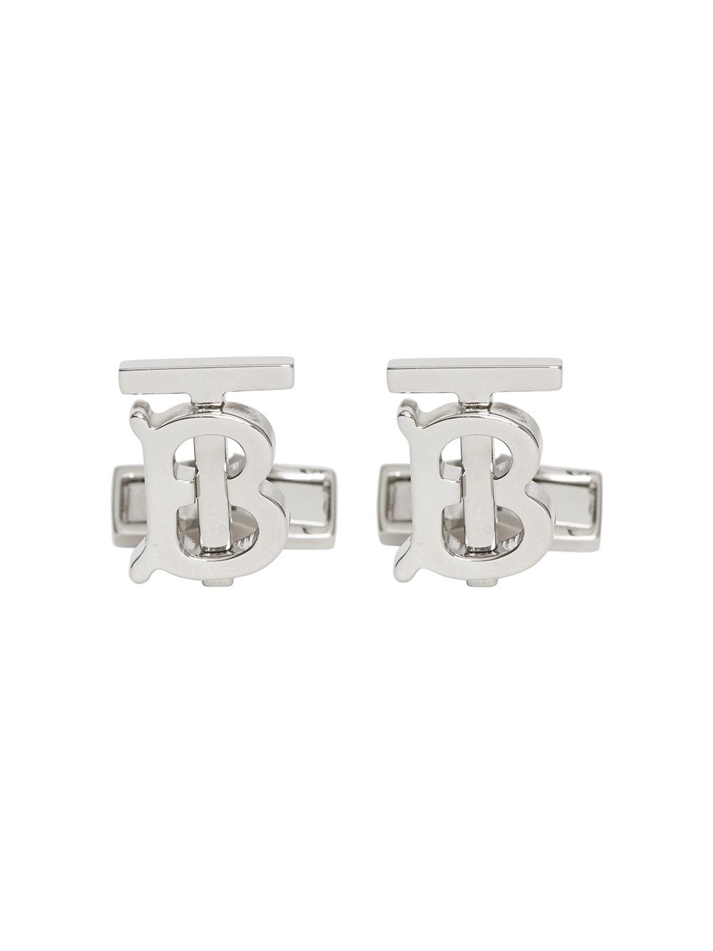 Monogram Motif Palladium-plated Cufflinks - 1