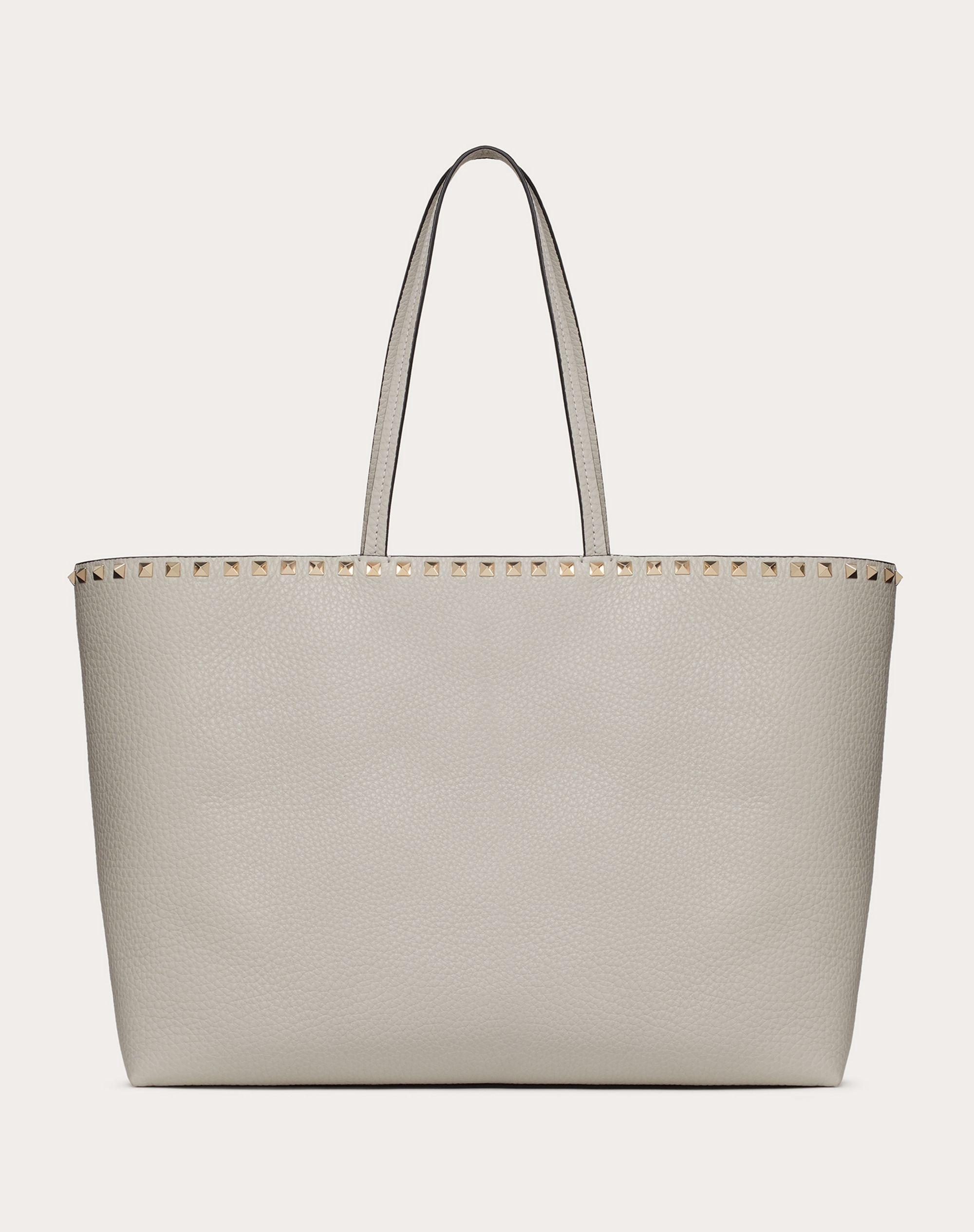 Rockstud Grainy Calfskin Tote Bag - 1