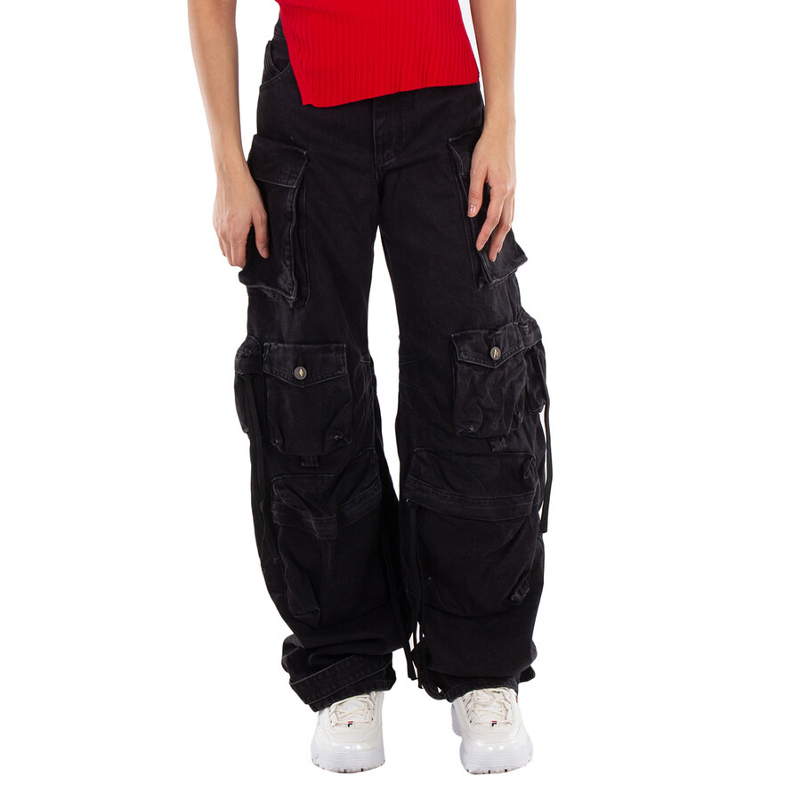 The Attico Fern Long Denim Pants - 3