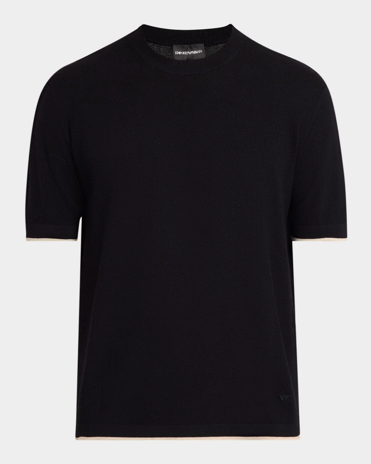 Men's Tipped-Sleeve Cotton T-Shirt - 1