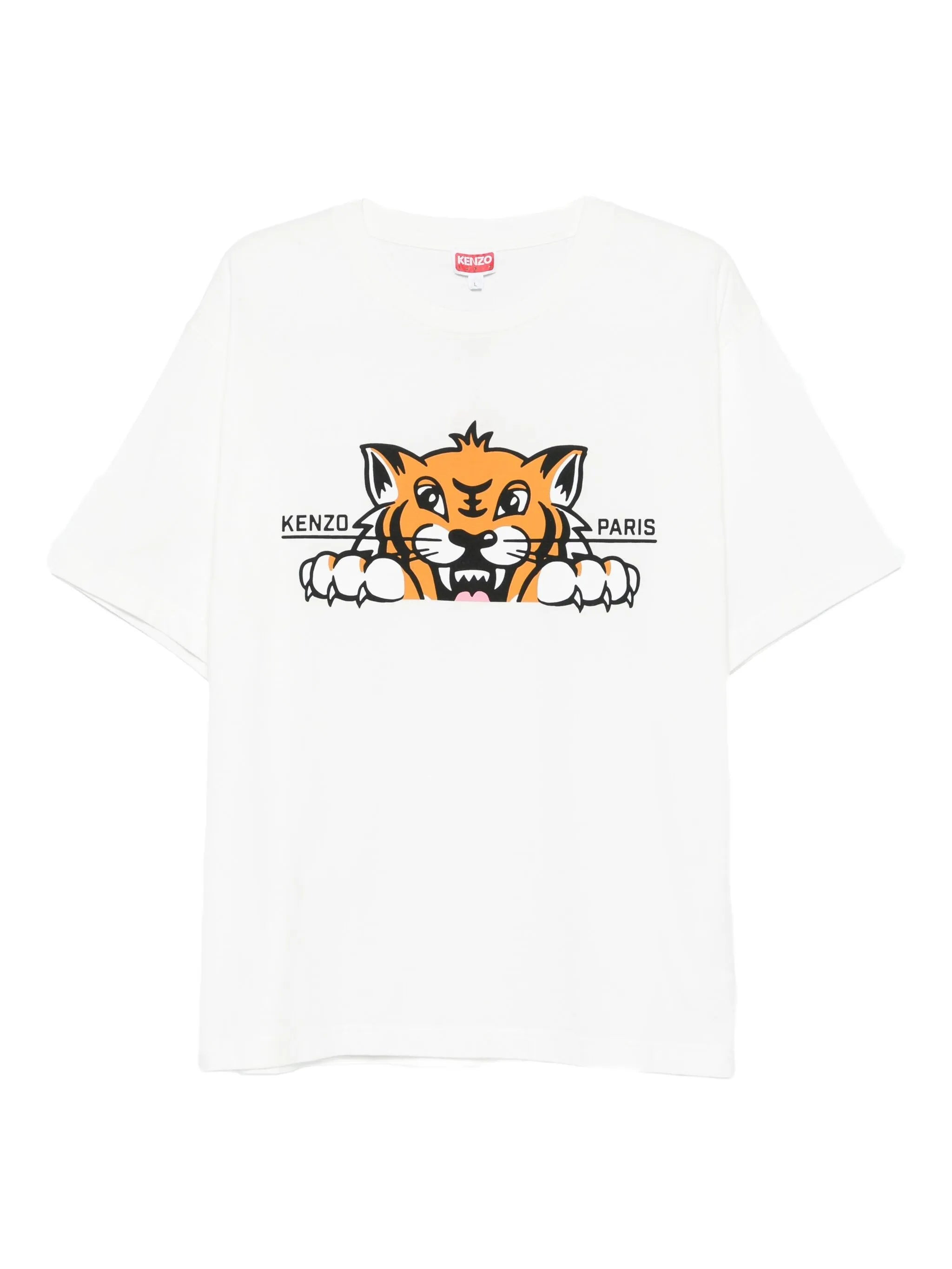 Kenzo  Happy Tiger Cotton T-shirt - 1