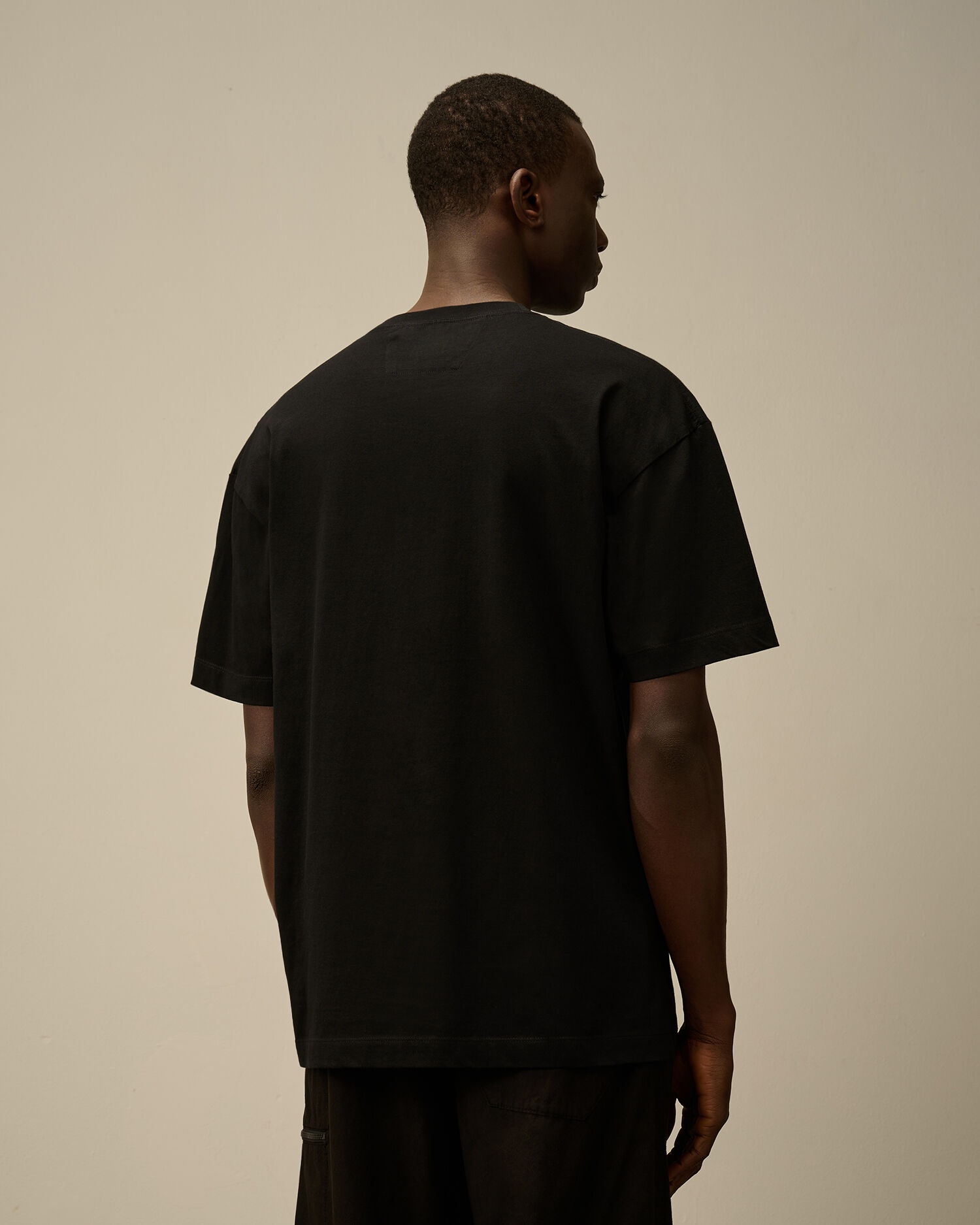 C.P. Company 30/1 Jersey Blurred Logo T-Shirt | REVERSIBLE