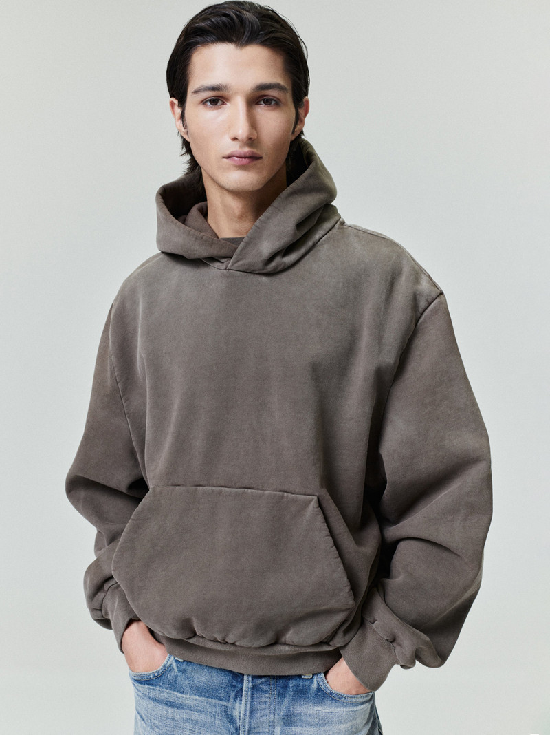 Sunfaded Classic Half Raglan Hoodie W/ Pocket 1