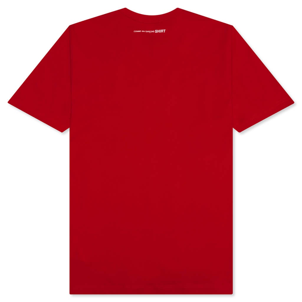 BACK LOGO S/S TEE - RED - 2